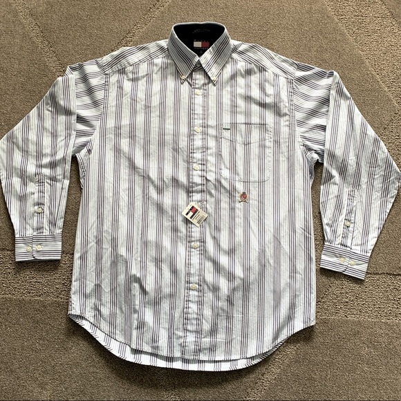 NWT Tommy Hilfiger Long Sleeve Dress Shirt - Picture 1 of 7